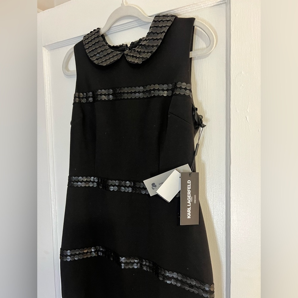 Karl Lagerfeld Black Sleeveless Dress - Picture 3 of 15